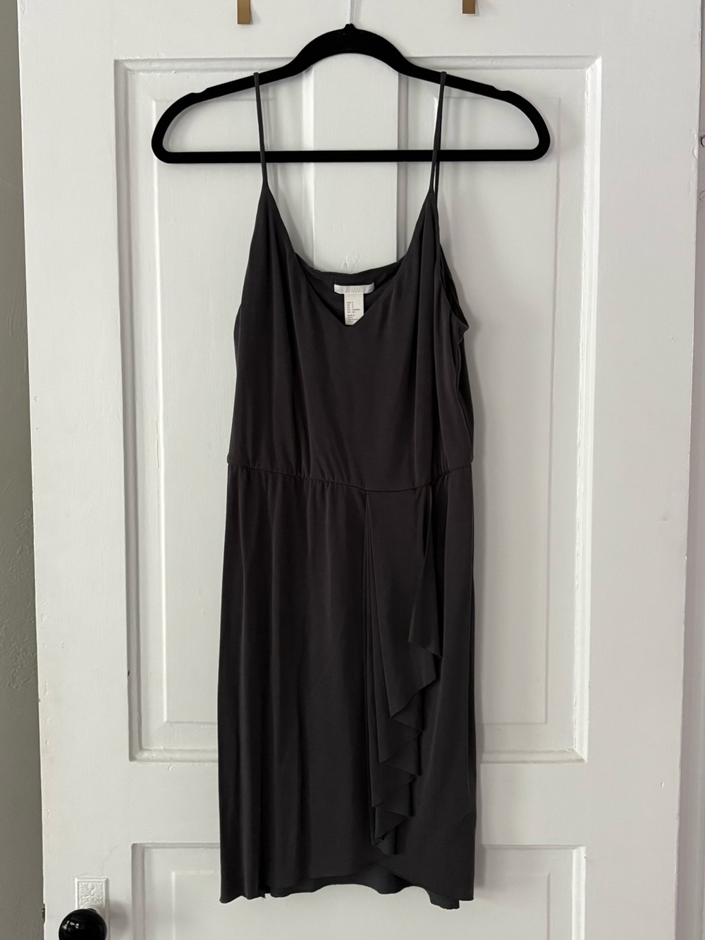 H&M Charcoal Gray with Ruffle Detail Size S